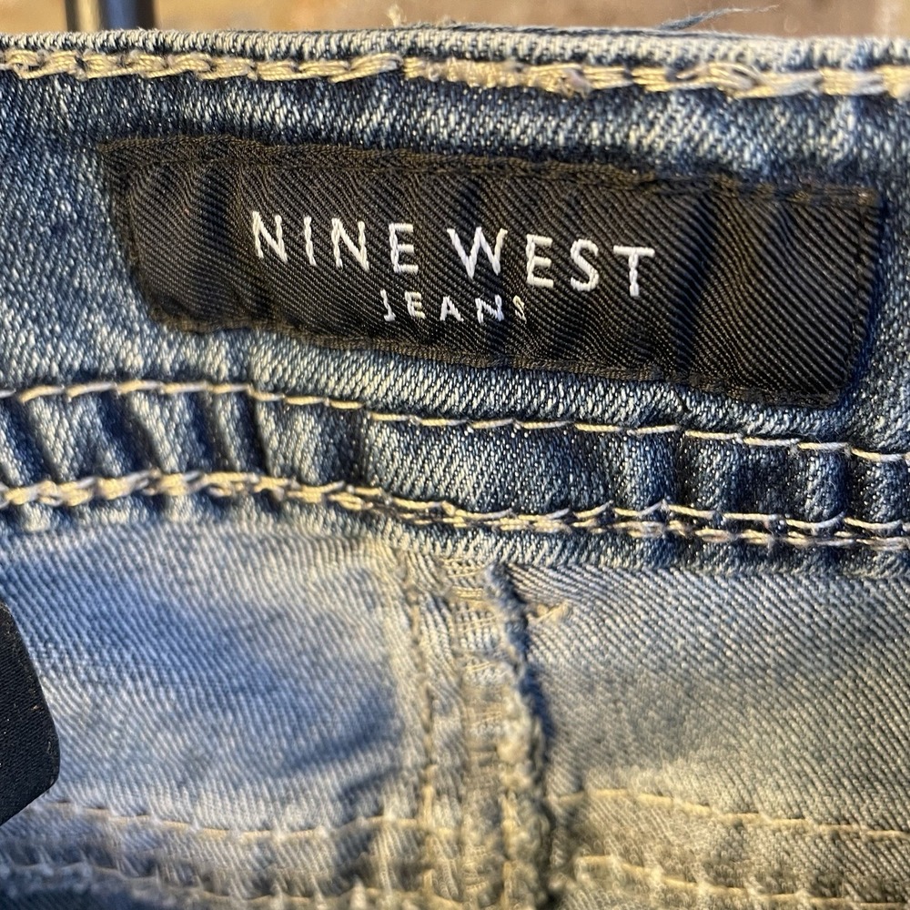 Nine West Women's‎ Annette Sz 12/30 Blue Bootcut Dark Wash Stretch Jeans - Picture 5 of 8